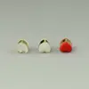 Conjunto de acessórios para joias DIY Anel de aço inoxidável Plug para orelha de coração duplo Brinco com logotipo gravado Plug de orelha Galvanoplastia a vácuo Anti-queda Força de Orelha
