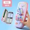 Novo Estojo 3D Estéreo Estojo de Papelaria Estojo para Meninos e Meninas para Alunos do Ensino Fundamental e Médio Estojo Bolsa de Papelaria Grande Capacidade