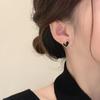 Brincos de prata esterlina 925 para mulheres 2024 novos brincos de luxo simples de nicho leve brincos de piercing de orelha personalizados de alta qualidade