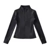 Exportación al por mayor Ropa de mujer 2025 Otoño e Invierno Estilo Europeo y Americano Cuello alto Manga larga Polar Polar Ajustado Chaqueta de alta gama Ins