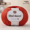 Hilo de lana mezclada, hilo de grosor medio para tejer a mano, hilo 212 para bufandas, suéteres y pantuflas de tejido DIY
