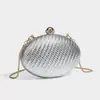 Bolsa de Mão Retrô Bolsa de Festa 2025 Nova Bolsa de Ombro Único com Corrente Tendência de Rua Bolsa Transversal Porta-Moedas de Moda