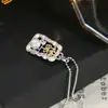 Accesorios DIY Plata de Ley S925 Exquisito Colgante de Perla Montura, Montura de Plata para Colgante Hueco de Moda Producto Semi-Terminado 4-6mm