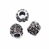 10.2x10.2x8.8mm Diámetro del agujero aprox.. Cuentas de Plata Antigua con Agujero Grande de 4.6 mm 3.1 g