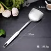 Espátula colador de acero inoxidable engrosada cuchara utensilios de cocina pala para saltear casera pala para freír fábrica de utensilios de cocina venta directa