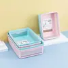 Cesta rectangular de plástico, cesta de almacenamiento para baño, cesta de almacenamiento para encimera de cocina, cesta de almacenamiento estilo europeo, cesta de almacenamiento pequeña para el hogar
