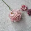 Flor artificial flor de hortensia encriptada individual arreglo floral de boda con fondo de lugar flor de seda suave tienda mayorista decoración interior