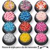 Cross-Border 12 cores Dia dos Namorados cerâmica macia mista Set Ultra-fino laço esmalte nail art joias materiais