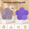 En stock 5 Colores Flor Maquillaje Pincel Silicona Almohadilla de Lavado Fácil de Limpiar Con Ventosa Lápiz de Cejas Esponja Limpieza Maquillaje Brochas Soportes