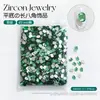 Pedras de Strass Octogonais Azuis da Moda para Nail Art, Pedras de Strass Super Brilhantes com Fundo Reto, Pedras de Strass de Vidro Cristal para Unhas, Pedras de Strass Azuis Claras de Formato Irregular