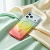Suministro directo de fábrica: adecuado para funda de teléfono Apple 18, funda magnética degradada para iPhone 18 Pro Max, combinación de colores macarrón 17