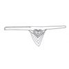 Amazon moda novo cartão diamante sexy amor strass cueca corpo corrente feminino diversão biquíni jóias