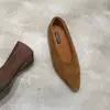 Zapatos Planos sin Cordones con Forro de Polar Estilo Commuter para Mujer, Novedad Otoño e Invierno 2025, Mocasines Cálidos Planos Versátiles de Punta