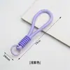 Estilo Minimalista Anticaída Cuerda Tejida Bloques de Color Correa Llavero Funda de Teléfono Correa de Muñeca Portátil Accesorio de Nicho de Moda DIY