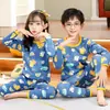 Conjunto de Ropa Interior Térmica con Forro Polar para Niños, Tops y Pantalones de Otoño para Niños, Pijamas Engrosados para Niños, Ropa de Casa de Invierno para Niñas