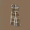 Nova Coleção de Lenços Xadrez Estilo Coreano do Fabricante para Mulheres, Atmosfera de Inverno, Quente, Versátil, Fofo, Cachecol para Pescoço Estilo Faculdade, Transfronteiriço