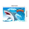 Tela de Fondo de Sirena Tiburón Oceánico Modelo Nuevo Transfronteriza para Decoración de Fiesta Infantil, Pancarta de Puerta con Forma de Extraterrestre del Mundo Submarino Personalización