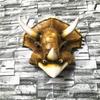 Modelo de Cabeza de Animal Simulada Dinosaurio Cocodrilo Triceratops Monstruo Colgantes de Pared Casa de Campo Paraíso Infantil Decoración de Pared