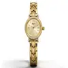 Reloj Mia de Acero Transfronterizo para Mujer, Pequeño Reloj Dorado Incrustado con Diamantes y Estrellas, Exquisito y Sencillo Reloj de Mujer con Esfera Pequeña de Nácar
