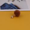 Colgante llavero bola de pelo de visón 14MM otoño e invierno bola peluda diy con pendientes colgantes material de joyería accesorios