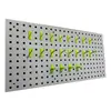 Painel de Furos para Parede com Ganchos para Ferramentas de Hardware, Painel para Pendurar Ferramentas, Rack de Armazenamento de Plástico para Pendurar na Parede de Lava-Rápido, Loja de Beleza