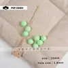 Materiales de Cuentas Pulidas Acrílicas Kit de Cuentas DIY Multicolor Hecho a Mano Cuentas Redondas de 10 mm Cuentas Sueltas Colgante de Bolsa Dulce
