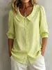 Camisa de Novo Estilo Transfronteiriça Europeia e Americana de Nicho para o Verão, com Mangas Médias Largas e Decote V para Mulheres