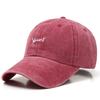 Invierno Harajuku Ins Top Suave Yours Gorra de Béisbol K-Style Trendy Letra Bordado Lavado Retro Gorra de Béisbol