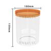 Frasco de plástico con tapa lata de refresco calibre 100 frasco sellado transparente boca ancha frasco PET plástico con tapa