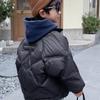 Jaqueta de Algodão com Penas para Meninos Inverno 2025 Novo Estilo Infantil Inverno Espessa Elegante Moderna Roupa de Inverno Top Streetwear da Moda