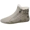 Sapatos Masculinos Gorilla 2026 Novo Outono e Inverno Couro Genuíno Forrado com Lã Quente Sapatos de Algodão Sapatos Casuais Masculinos Sapatos para Esportes ao Ar Livre Estilo Masculino