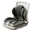Almofada de assento de espuma de memória com encosto integrado para suporte lombar, almofada de escritório para sentar por longos períodos, almofada de alívio de pressão, almofada modeladora de glúteos, almofada ergonômica para assento atacado
