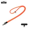 Alça de Ombro Popular Transfronteiriça com Botão Duplo para Câmera Celular Trançada Anti-Queda Corrente Dopamina para Celular Cordão Longo para Capa de Celular