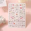 Rosa Lindo Cachorro Gato Pegatina para Uñas Arte Japonés Ins Sincronización Nuevo Varios Reparable Gancho Harajuku Dibujos Animados