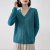 Nuevo Cardigan de Punto con Cuello en V de Lino Tencel para Mujer Manga Larga Protector Solar Otoño/Invierno 2026