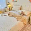 Nueva Tipo a Cubre Cama de Terciopelo de Algodón para Bebé con Algodón y Terciopelo por un Lado, Algodón Puro y Terciopelo de Leche por un Lado, Cubre Cama Individual Disponible por Ambos Lados
