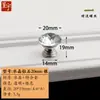 Manija de Cajón Acrílica Panel de Puerta de Vidrio Transparente con Forma de Diamante Manija de Bola de Cristal de Agujero Único Manija de Puerta de Gabinete