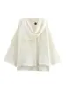 Aliexpress Comercio Exterior Transfronterizo Ropa para Mujer Europea y Americana Otoño e Invierno Nuevo Bufanda Asimétrica Chaqueta Corta de Punto