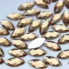 Strass Acrílico Olho de Cavalo 7*15mm Sem Furos, Strass de Fundo Plano para Joias, Materiais Manuais DIY, Decoração de Artesanato para Roupas