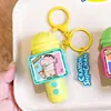 Auténtico Serie de Micrófonos de Crayon Shin-Chan Llavero Lindo Femenino Exquisito Colgante para Mochila Escolar Colgante de Muñeca de Dibujos Animados
