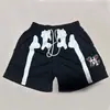 Shorts Estilo Americano para Homens, Marca da Moda, Marca d'Água Retrô, Shorts de Basquete de Secagem Rápida, Shorts Casuais Largos para Corrida e Treino, Estilo de Verão Masculino