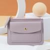2025 Nuevo Bolso para Tarjetas Multifuncional para Mujer Corto Moderno Simple Monedero Hebilla con Cremallera Bolso para Tarjetas Clip para Monedas