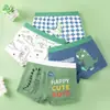 Cuecas Boxer Infantis de Verão Desenho Animado Respiráveis Sem Apertar Shorts para Meninos Venda por Atacado de Cuecas Boxer para Crianças Pequenas, Médias e Grandes