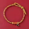 Doze Pulseiras de Projeção do Zodíaco, Pulseiras de Fio Vermelho para Mulheres, Oito Divindades Guardiãs, Pulseiras de Fio Vermelho Tecidas à Mão