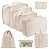 Conjunto de Armazenamento de Viagem com Compartimentos para Organização Fácil, Conjunto Multifuncional de Sete Peças para Organização Doméstica e Armazenamento Portátil