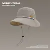 Chapéu de Pescador Estilo Coreano com Proteção Solar, Chapéu de Pescador para Ciclismo com Proteção Solar, Chapéu de Sol de Verão para Mulheres, Chapéu de Proteção Solar para Exterior Atacado