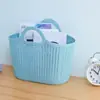 Cesta de Mano Grande de Mimbre Sintético Guanghua Cesta de Almacenamiento para Artículos Varios de Cocina y Baño Cesta de Compras de Frutas y Verduras