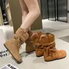 Botines Melard para Mujer que Aumentan la Altura, Punta Redonda, Estilo Birkenstock, Novedad Otoño 2026, Botas Martin Vaqueras Occidentales