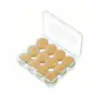 Tapones para los oídos de silicona para dormir de adultos, especiales para dormir, súper reducción de sonido y ruido, anti-ruido, impermeables para nadar, tapones para los oídos en caja