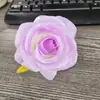Rosa Artificial Azul Hielo Tallo Único Cabeza Curva Estilo Europeo Flor Falsa para Decoración de Interiores Ramo de Boda Personalización Transfronteriza